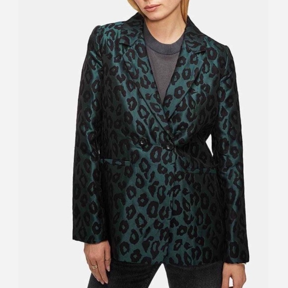 ANINE BING Madeline Blazer in Emerald sz XS - Picture 2 of 5